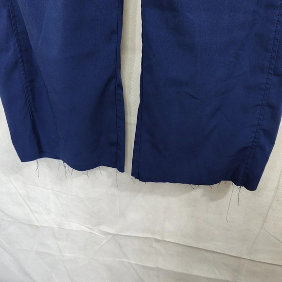 Elavate by IRG Blue Scrub Pants Women Size S Pull-on Elastic Waist HEM IS CUT - Picture 7 of 8